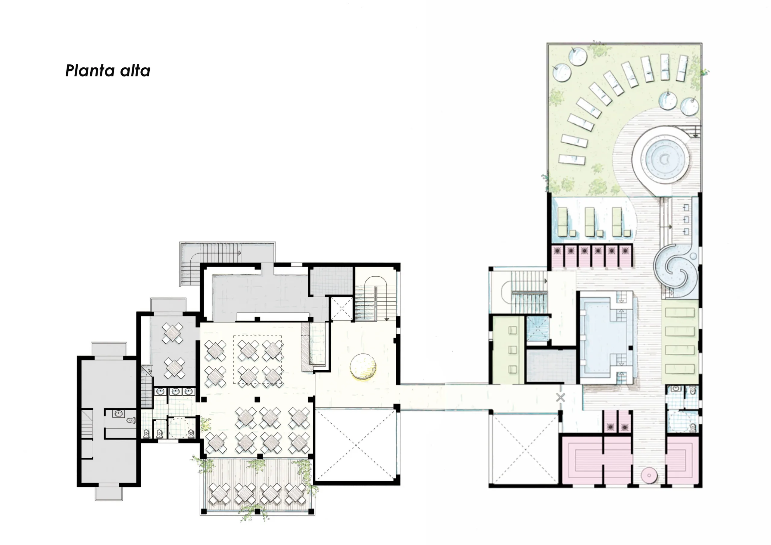 planta alta dibujada